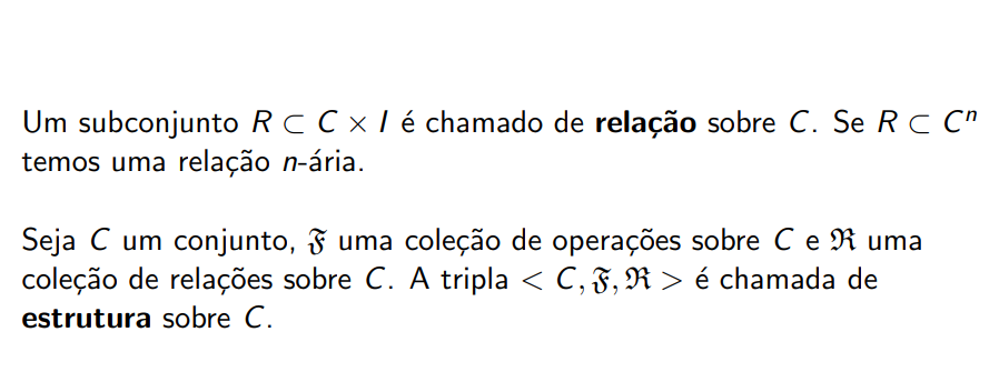 Relações e estruturas