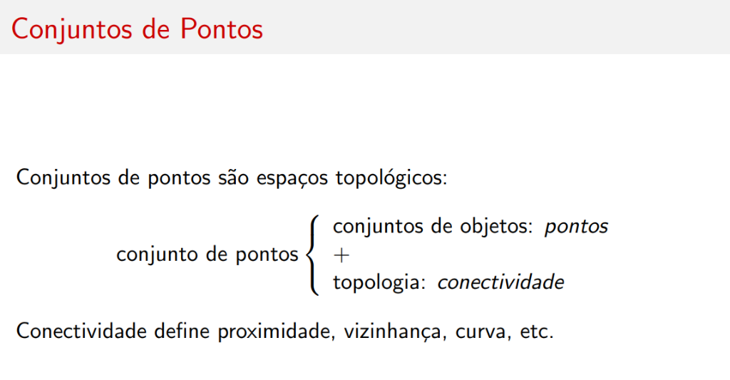Definição de conjuntos de pontos
