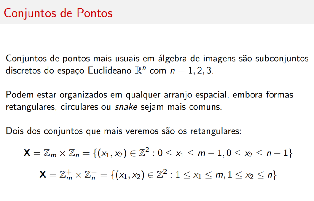 Conjuntos retangulares