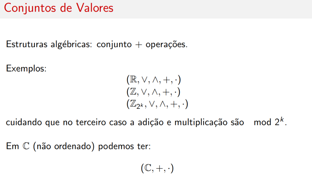 Estruturas algébricas