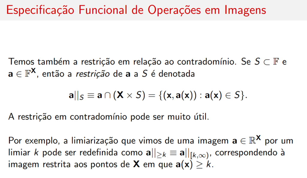 Restrição em contradomínio