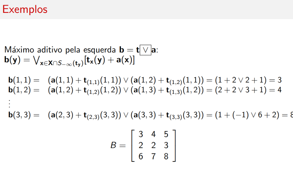 Max aditivo esquerda