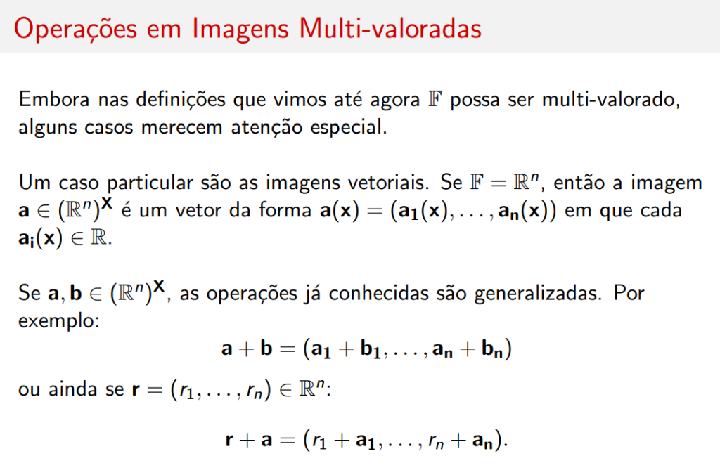 Operações multi-valoradas