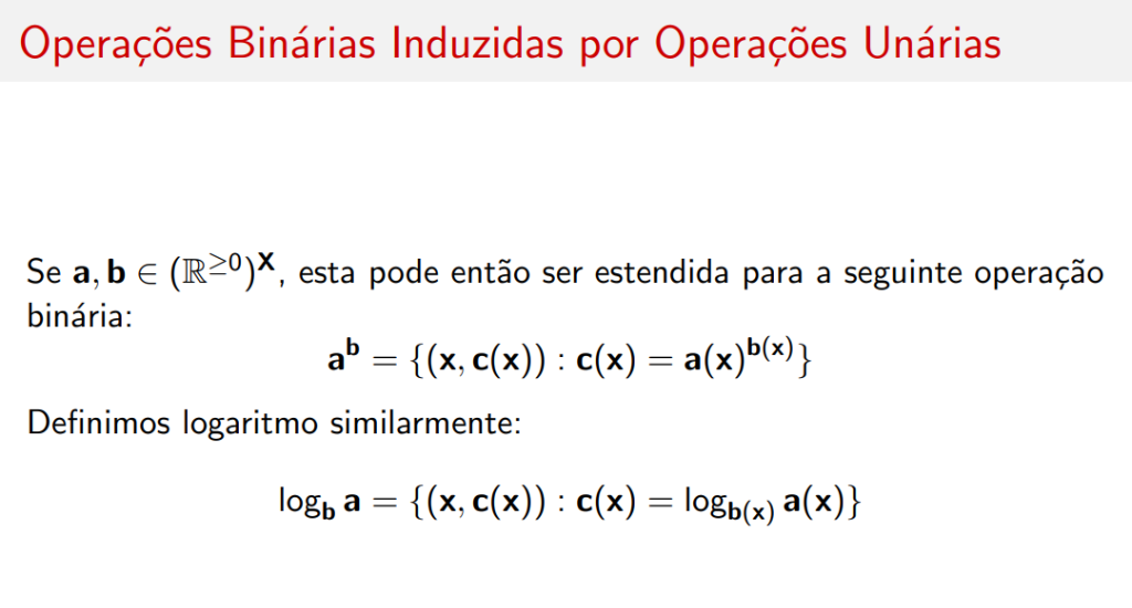 Operação binária exponencial