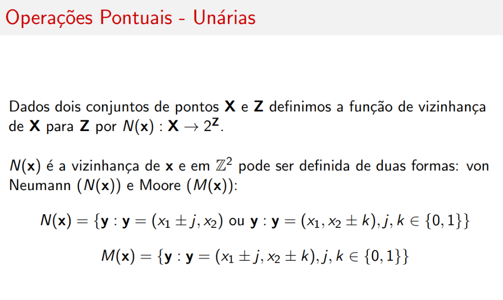 Função de vizinhança