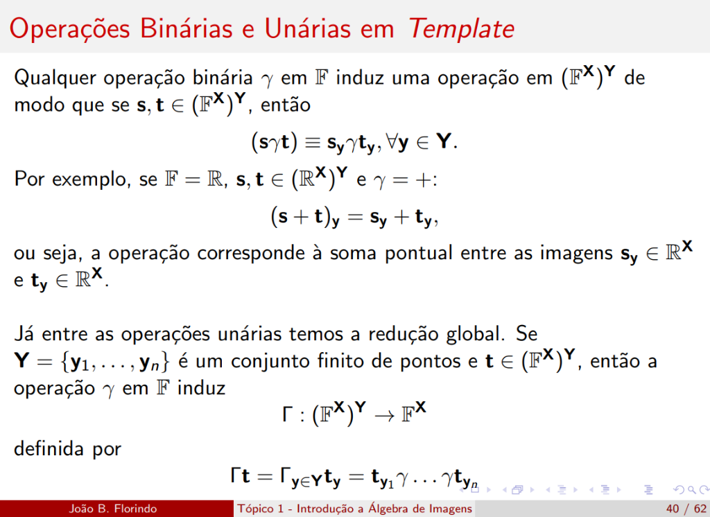 Operações binárias